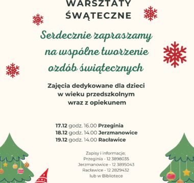 Biblioteczne warsztaty świąteczne