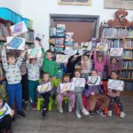 Lekcja biblioteczna dla uczniów klasy pierwszej Szkoły Podstawowej im. Św. Królowej Jadwigi w Jerzmanowicach