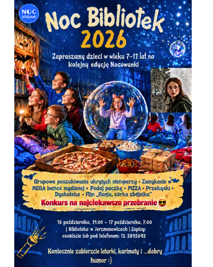Zapraszamy na Noc Bibliotek 2026!